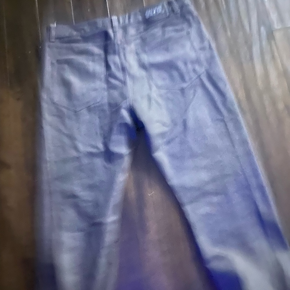 Gray Relaxed Fit Jeans with Red and Green Graphic - Picture 3 of 4